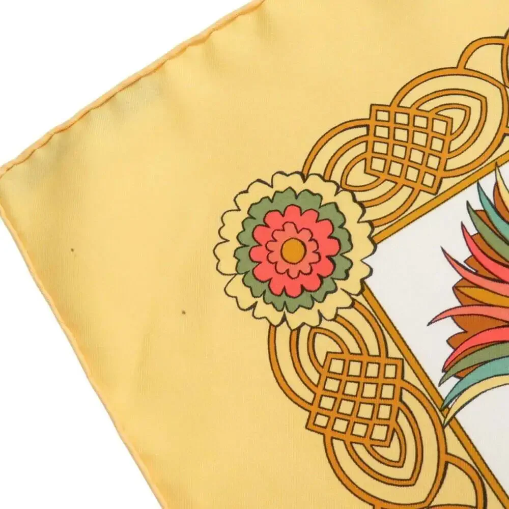 HERMES Authentic Black Silk Scarf